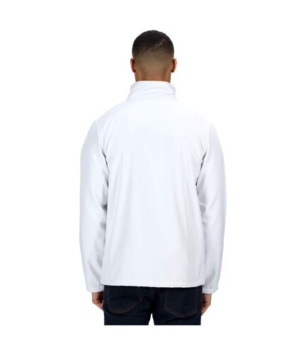 Regatta Standout Mens Ablaze Printable Soft Shell Jacket (White/Light Steel) - UTPC3322