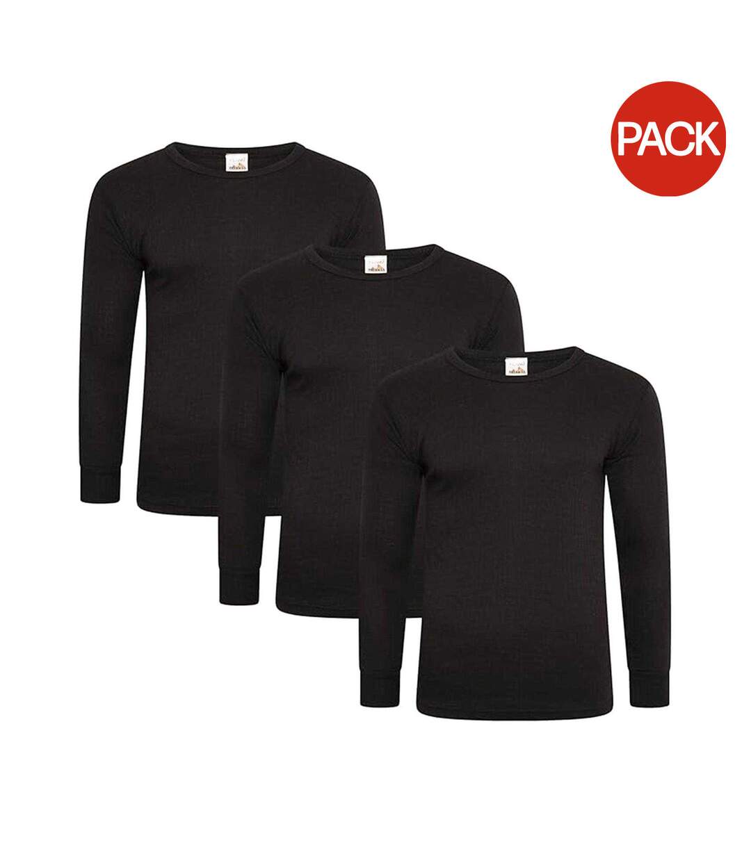 T-shirts Manches Longues Homme Noir Keanu-1