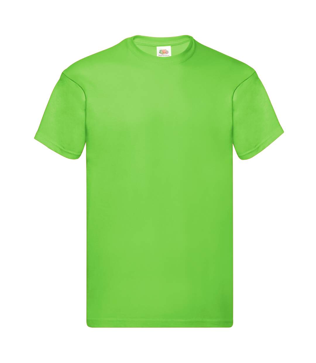 T-shirt manches courtes homme vert fluo Fruit of the Loom