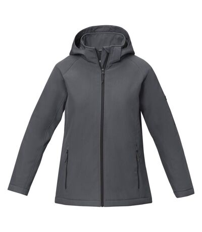 Womens/ladies notus padded soft shell jacket storm grey Elevate Essentials