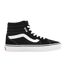 Womens/ladies Logo High Top Trainers Black White Vans-1