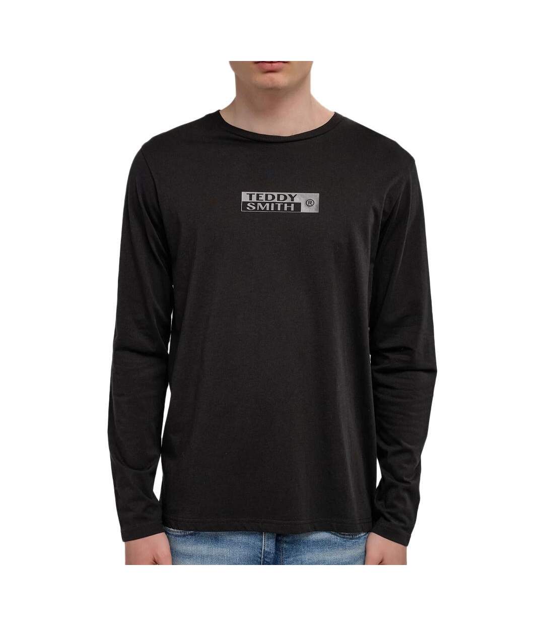 T-Shirt noir homme teddy smith john - l-1