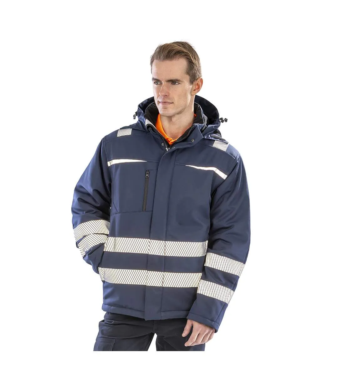 Safeguard Veste Haute Visibilité Homme Bleu Marine Result-4