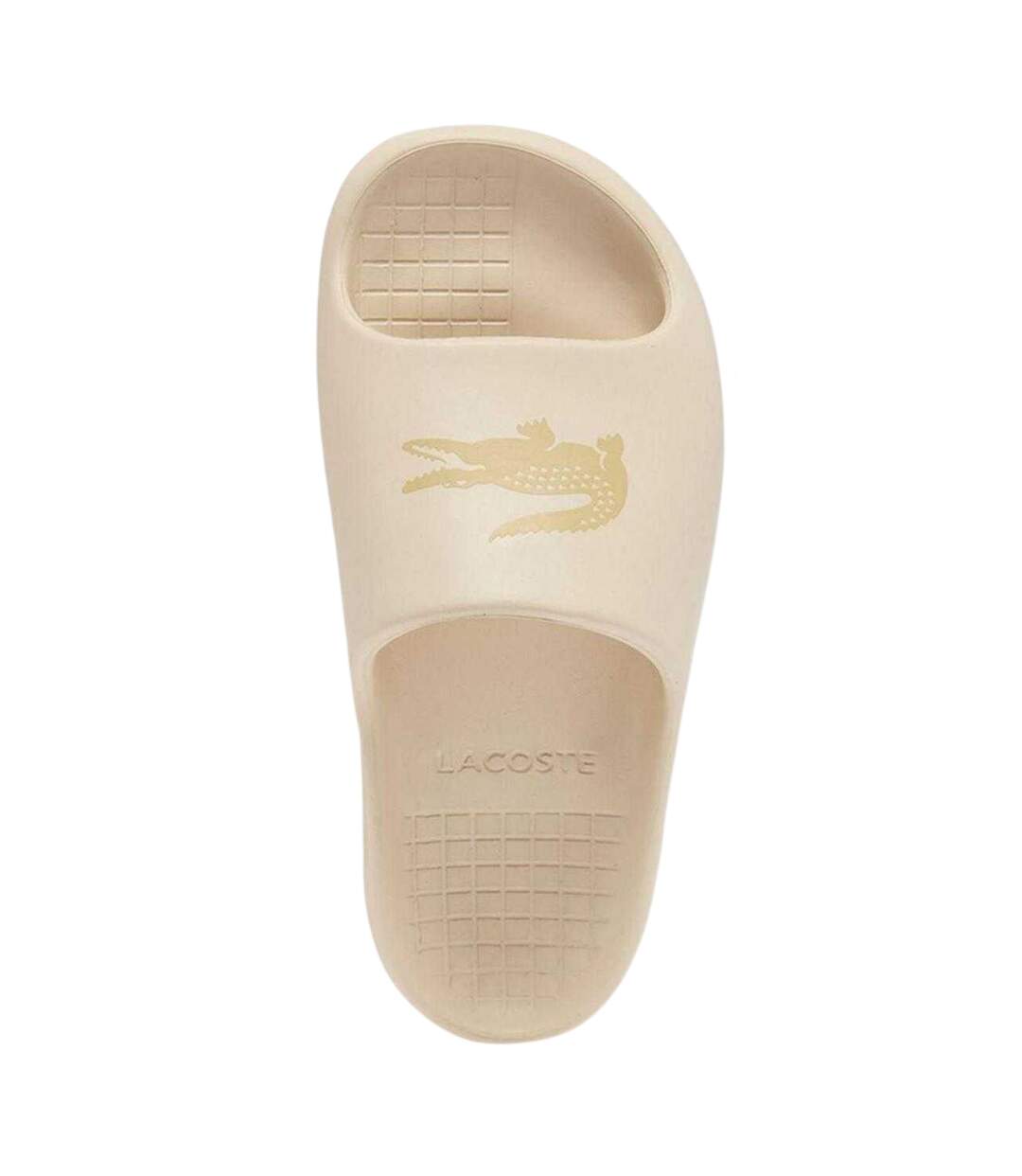 Claquettes Motif/style Épais Serve Femme Beige Lacoste-4