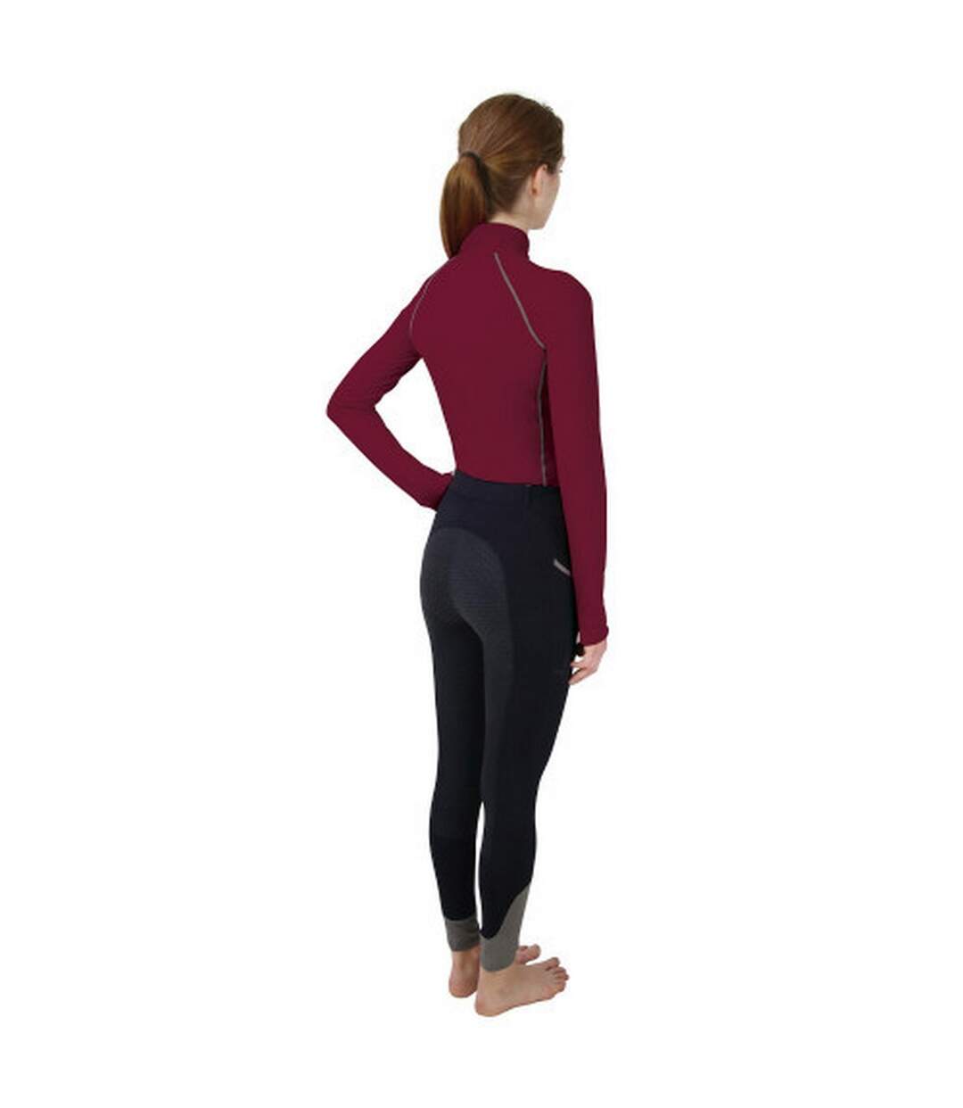 Haut thermique femme bordeaux vif Hy-2