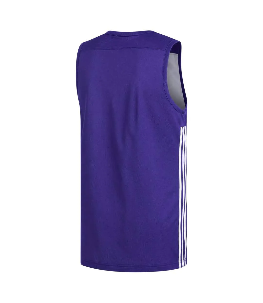 Maillot De Basket Sans Manches Speed Homme Violet Blanc Adidas-3