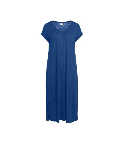 Robe Longue Bleu Femme Vila Vinoel Glitter - L