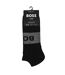 Lot De 2  Socquettes Motif/style Logo Adulte Noir Boss-3