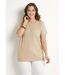 Pull-tunique tricot reliefé torsadé manches courtes-1