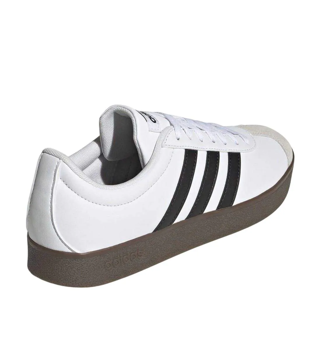 Baskets Motif/style 3 Rayures Femme Blanc Noir Marron Pâle Adidas-2