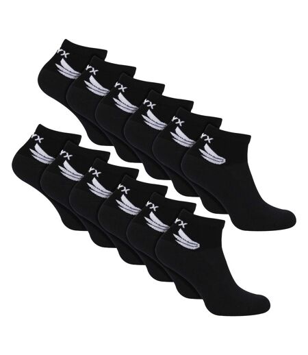 12 Pack Mens Bamboo Ankle Socks | Reinforced Heel & Toe Soft Breathable Socks