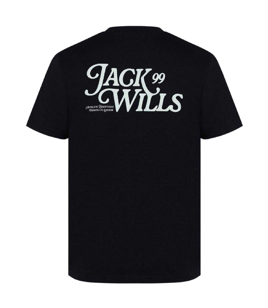 T-shirt Motif/style Texte Homme Noir Jack Wills-2