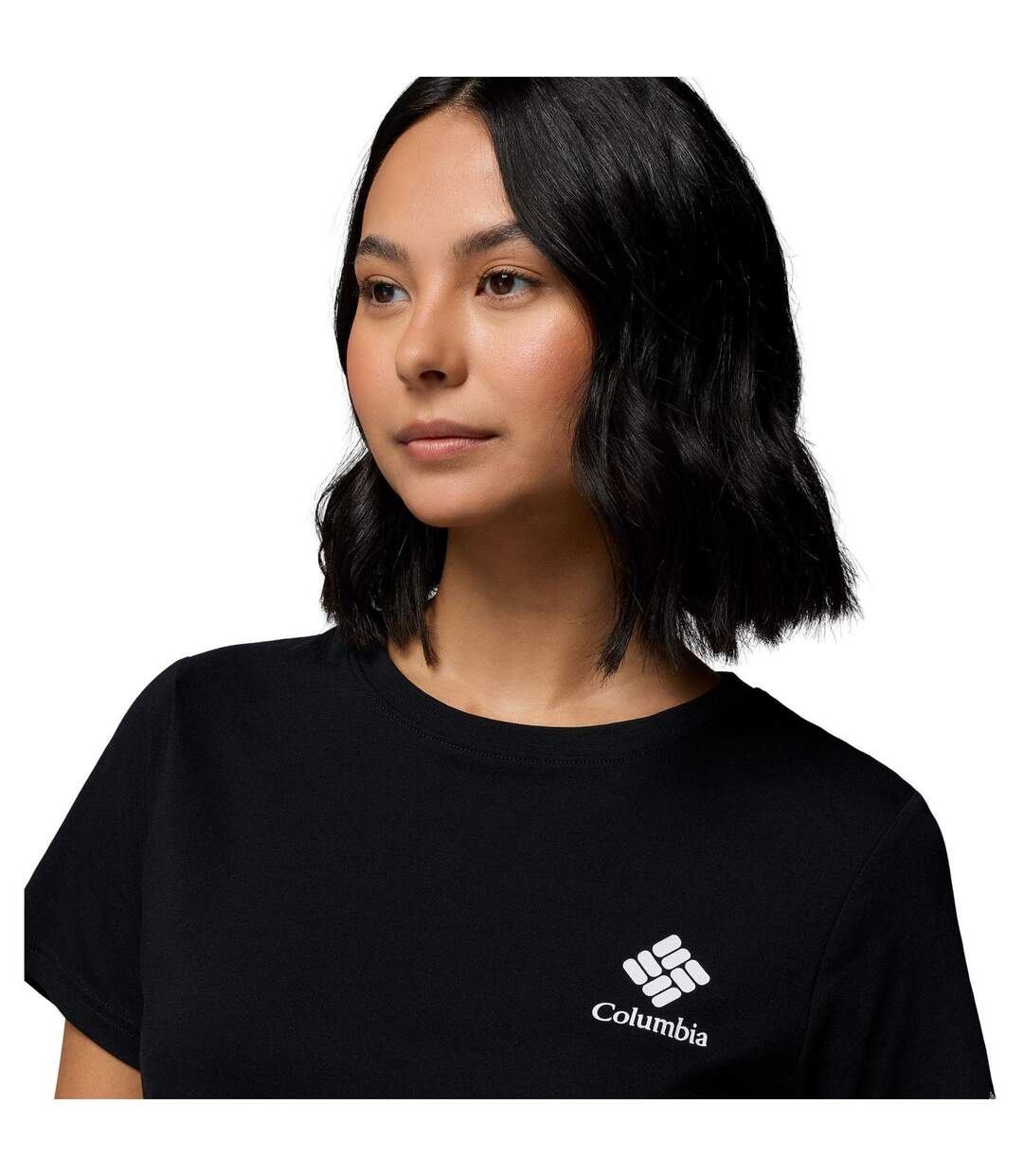 T-shirt Motif/style Logo Femme Noir Columbia-4