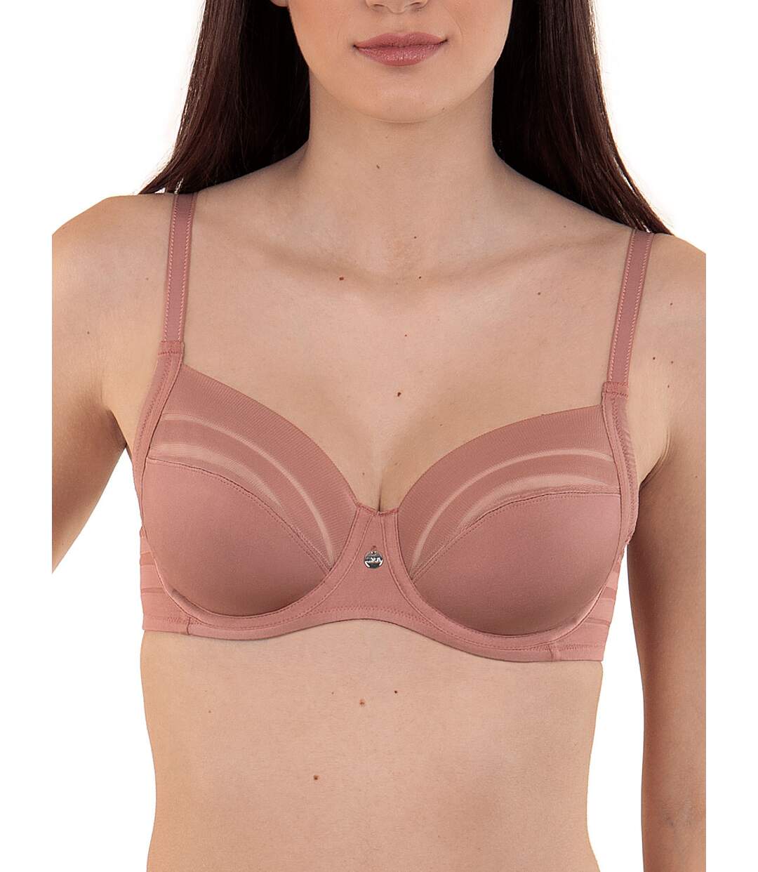 Soutien-gorge emboîtant Alegra cuivre bonnets F à H Lisca-1