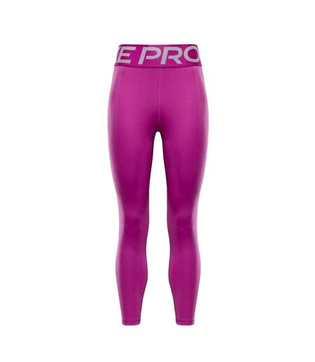 Womens/ladies Pro Sculpt Perforated Leggings Hot Fushia Nike