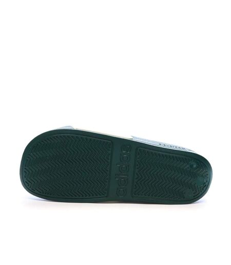 Claquettes vertes/blanches homme adidas adilette