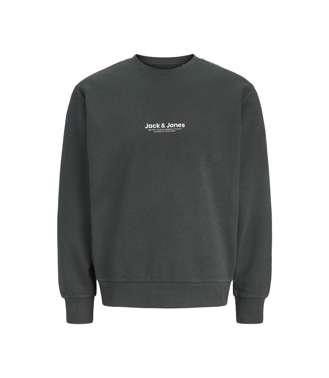 Sweat vert foncé homme jack & jones vesterbro122-1