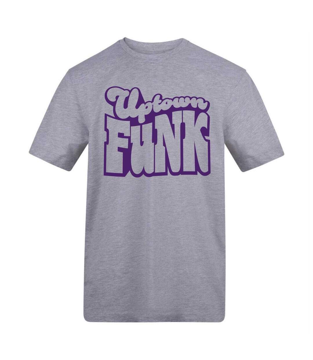 T-shirt Motif/style Imprimé Uptown Funk Adulte Gris AWD-1
