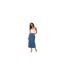 Jupe Mi-longue Tessa Femme Bleu Vero Moda-1