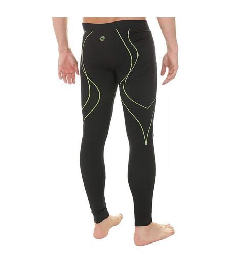 Bas Thermique Motif/style Logo Ikar Homme Noir Vert Néon Hi-Tec