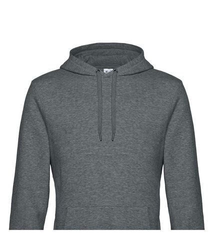 Sweat à capuche king homme gris foncé chiné B&C