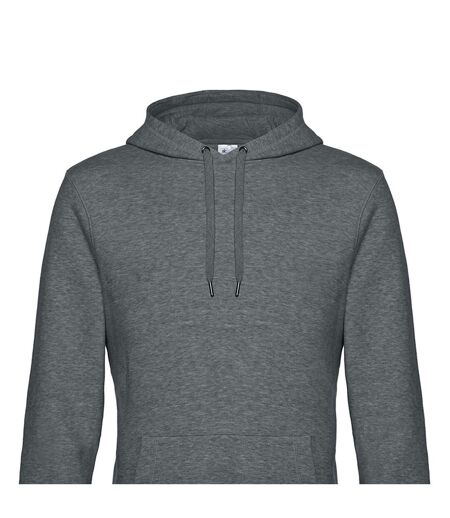 Sweat à capuche king homme gris foncé chiné B&C