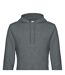 Sweat à capuche king homme gris foncé chiné B&C