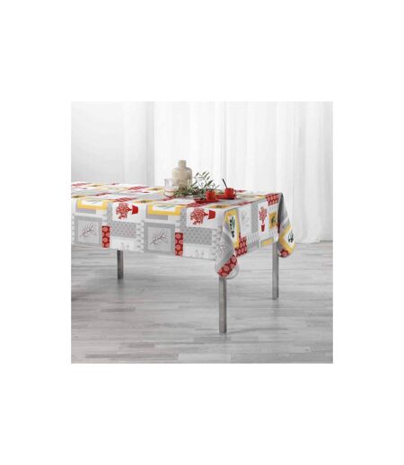 Nappe Antitache Graziella 150x240cm Jaune & Brique