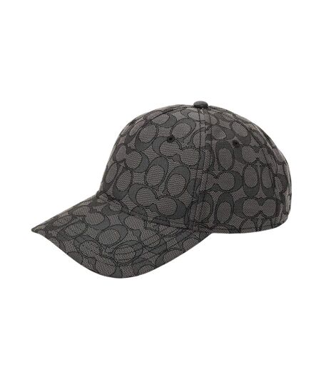 C Cotton Baseball Cap Charcoal Coach