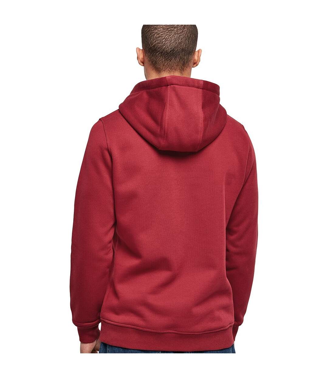 Sweat à capuche homme bordeaux Build Your Brand-2