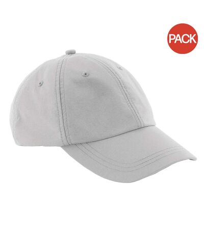 Lot de 2  casquettes imperméables adulte gris clair Beechfield