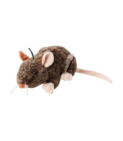 Woodland rat plush dog toy one size brown House Of Paws