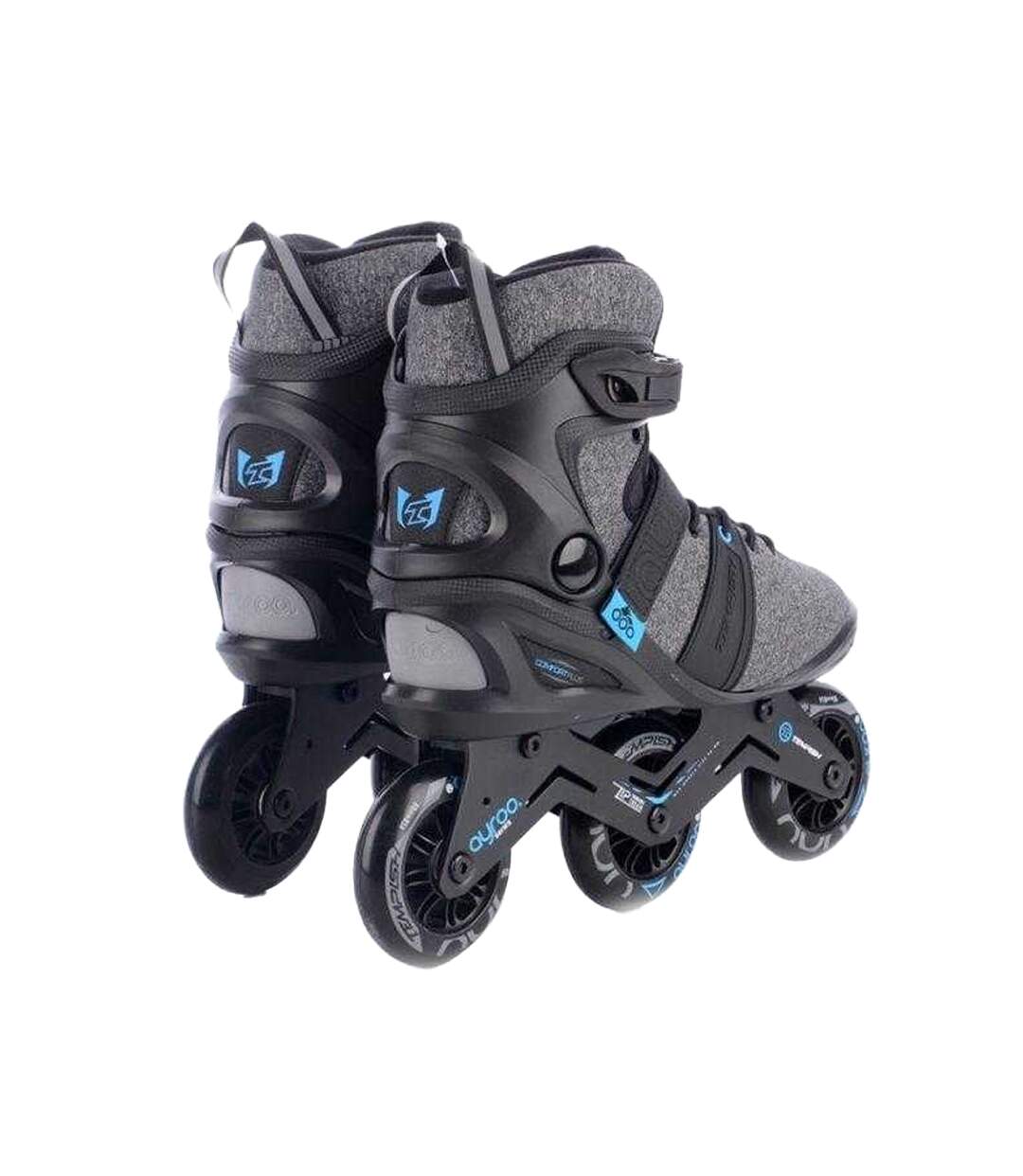 Patins À Roulettes Alignées Ayroo Homme 41 Fr Noir Gris Tempish-2