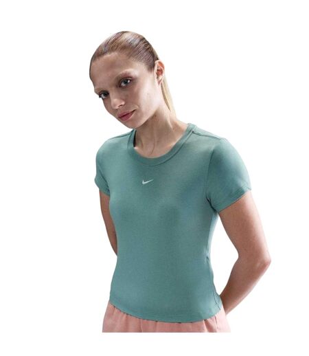 Womens/ladies Chill Swoosh Knitted Slim T-shirt Cannon Nike