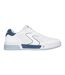 Mens Padel Leather Court Trainers White Blue Skechers-3