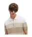 Polo Motif/style À Rayures Trieste Homme Beige Clair Boss-4