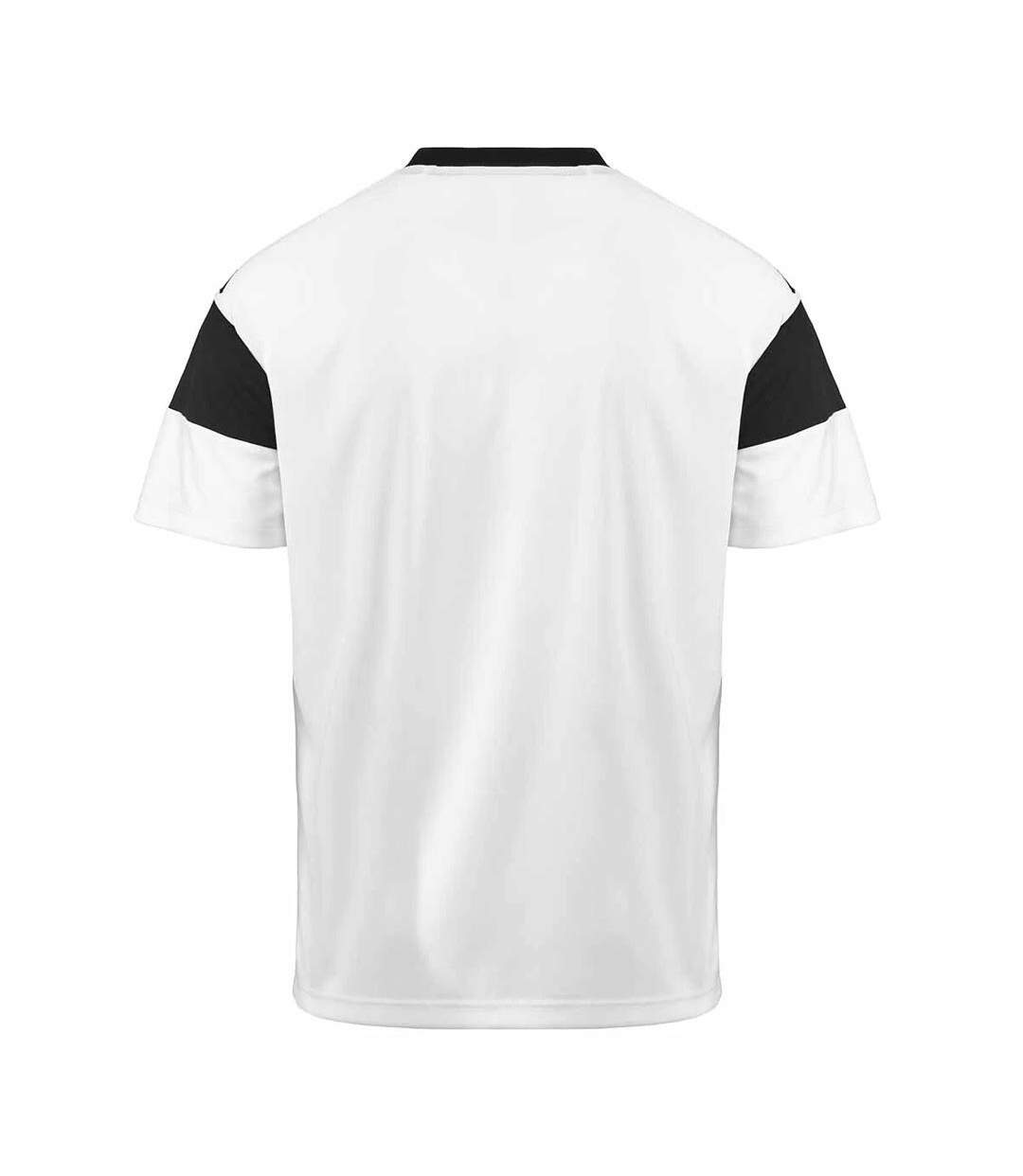T-Shirt de sport blanc/noir homme kappa dareto-2