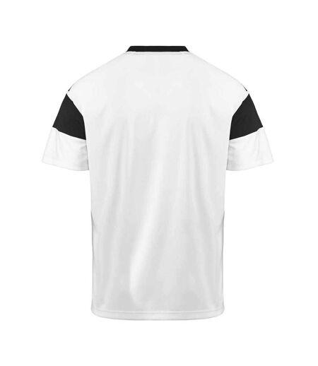 T-Shirt de sport blanc/noir homme kappa dareto
