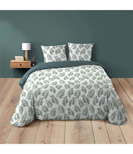 Parure de Lit 3 Pièces Aqualis 260x240cm Vert