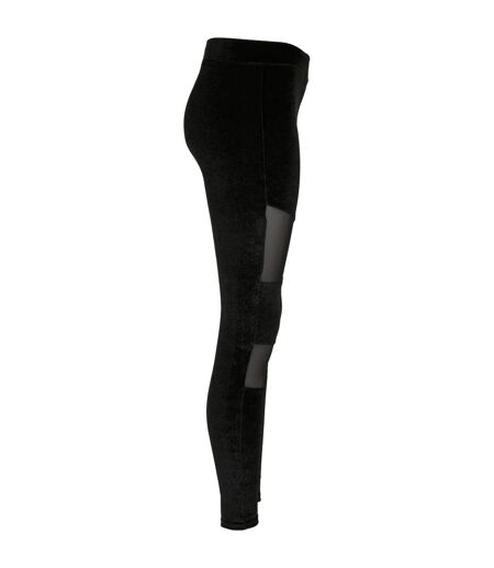 Legging Motif/style Maille Tech Femme Noir Urban Classics