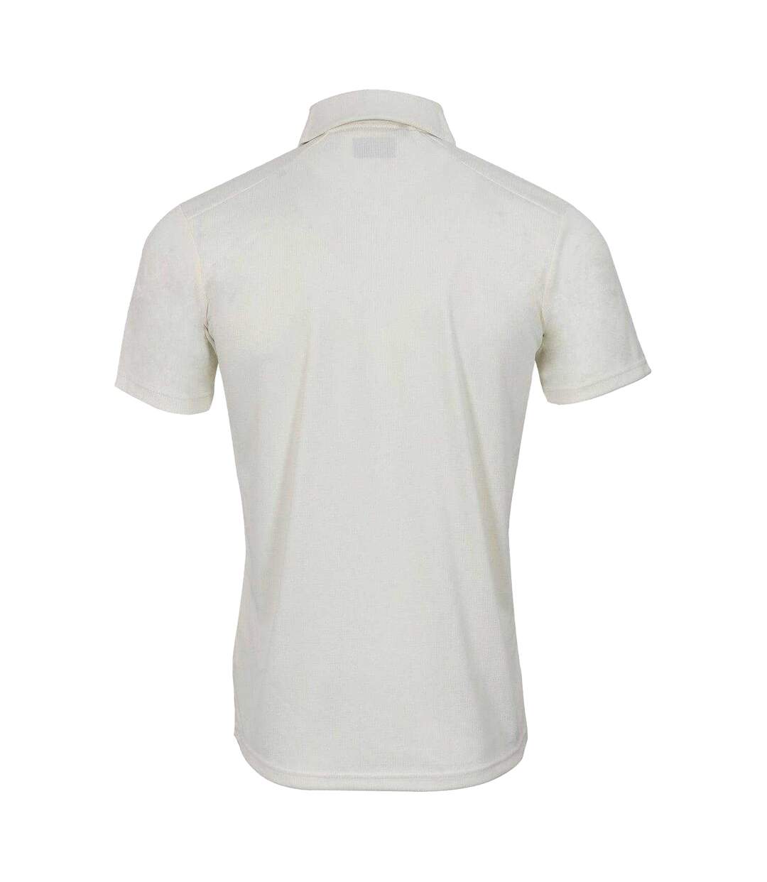 Mens Playing Performance Cricket Polo Shirt Off White Shrey-2