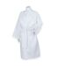 Unisex adult waffle robe white Towel City-1