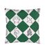 Checkerboard outdoor cushion cover 43cm x 43cm green Furn-2