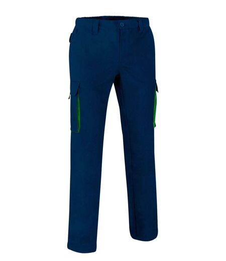 Pantalon de travail homme - THUNDER - navy et vert kelly