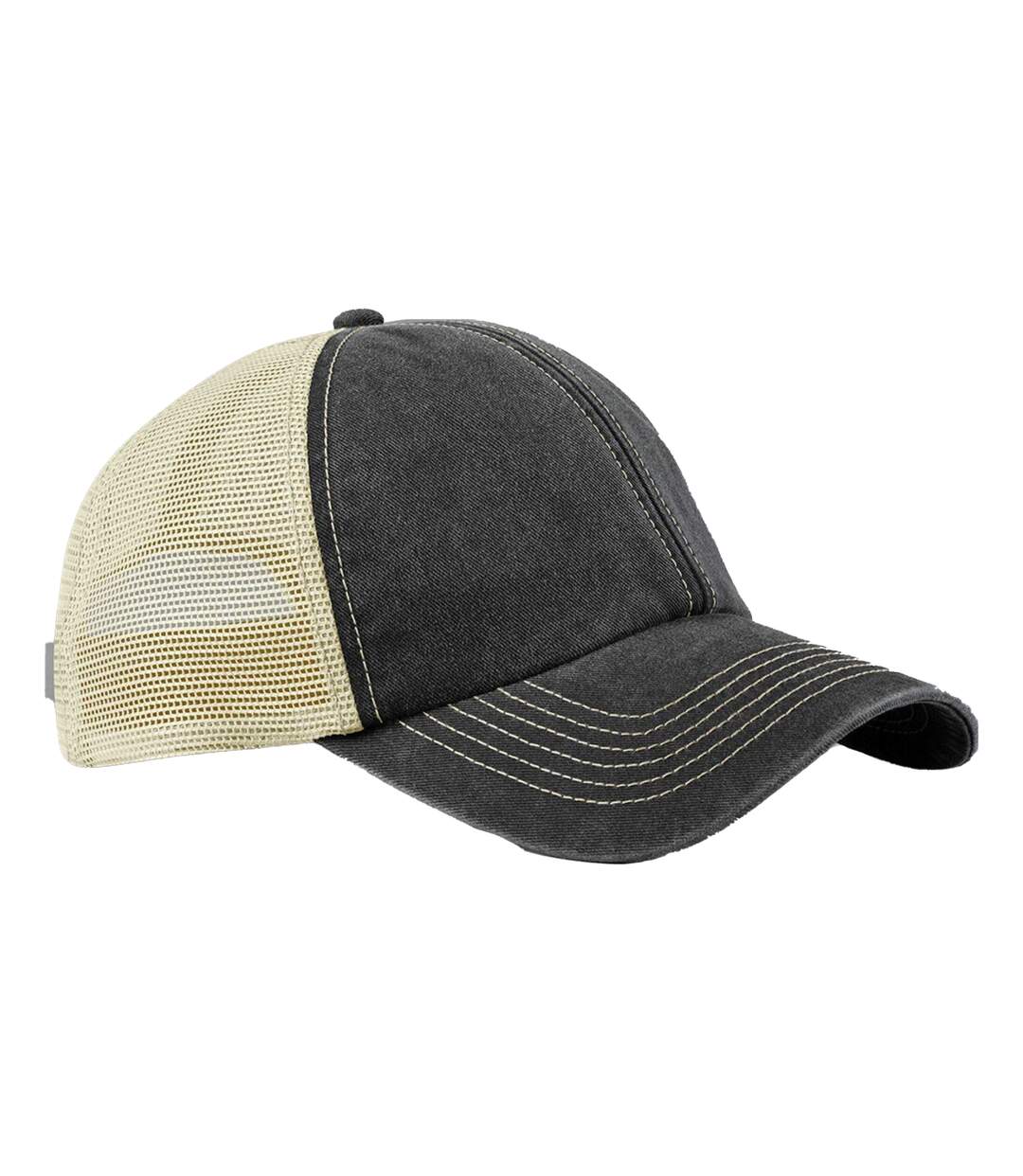 Casquette Trucker Motif/style Rétro Adulte Vieux Noir Beige Gris Beechfield-1