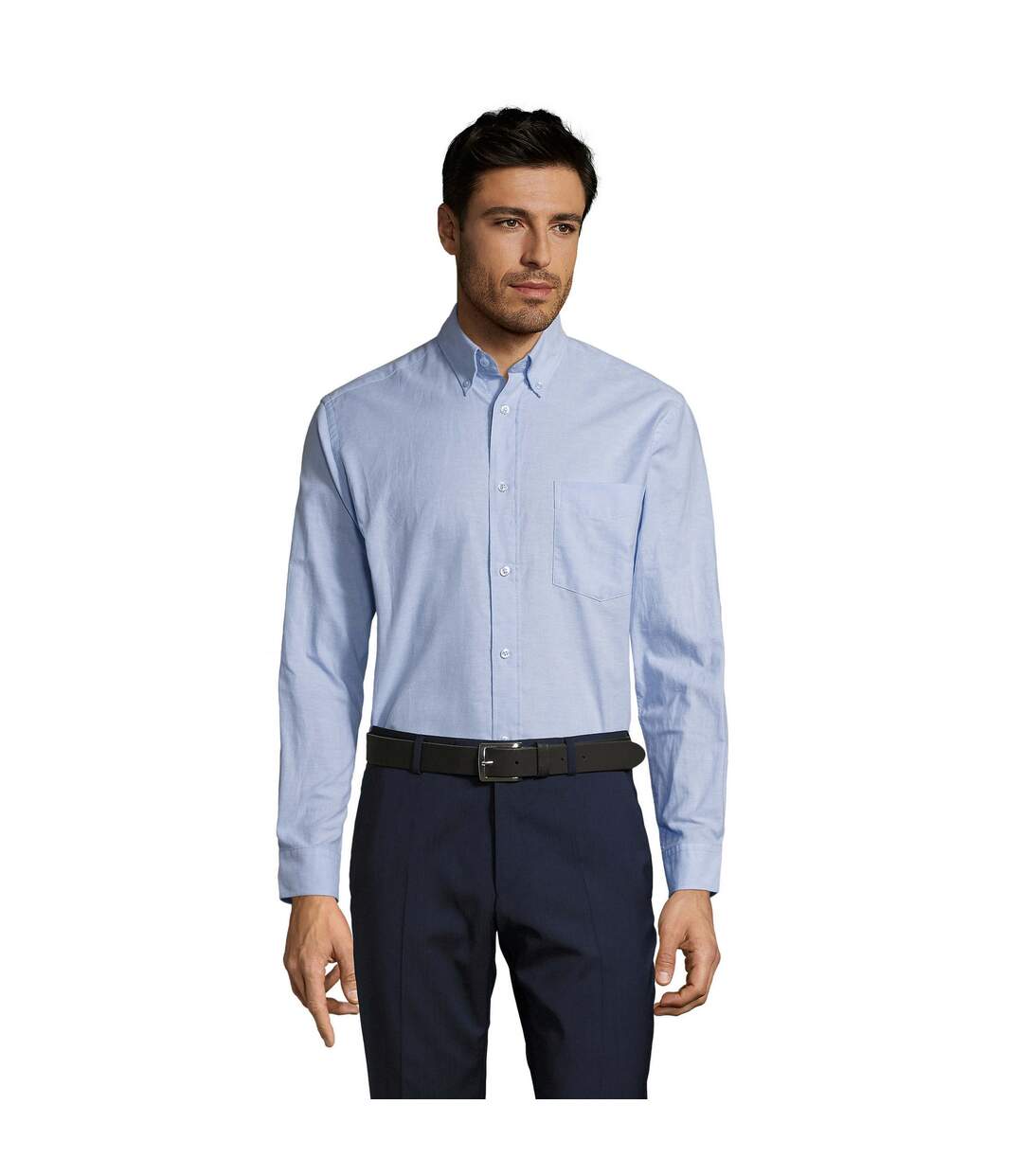 Chemise Boston Homme Bleu Ciel SOLS-1