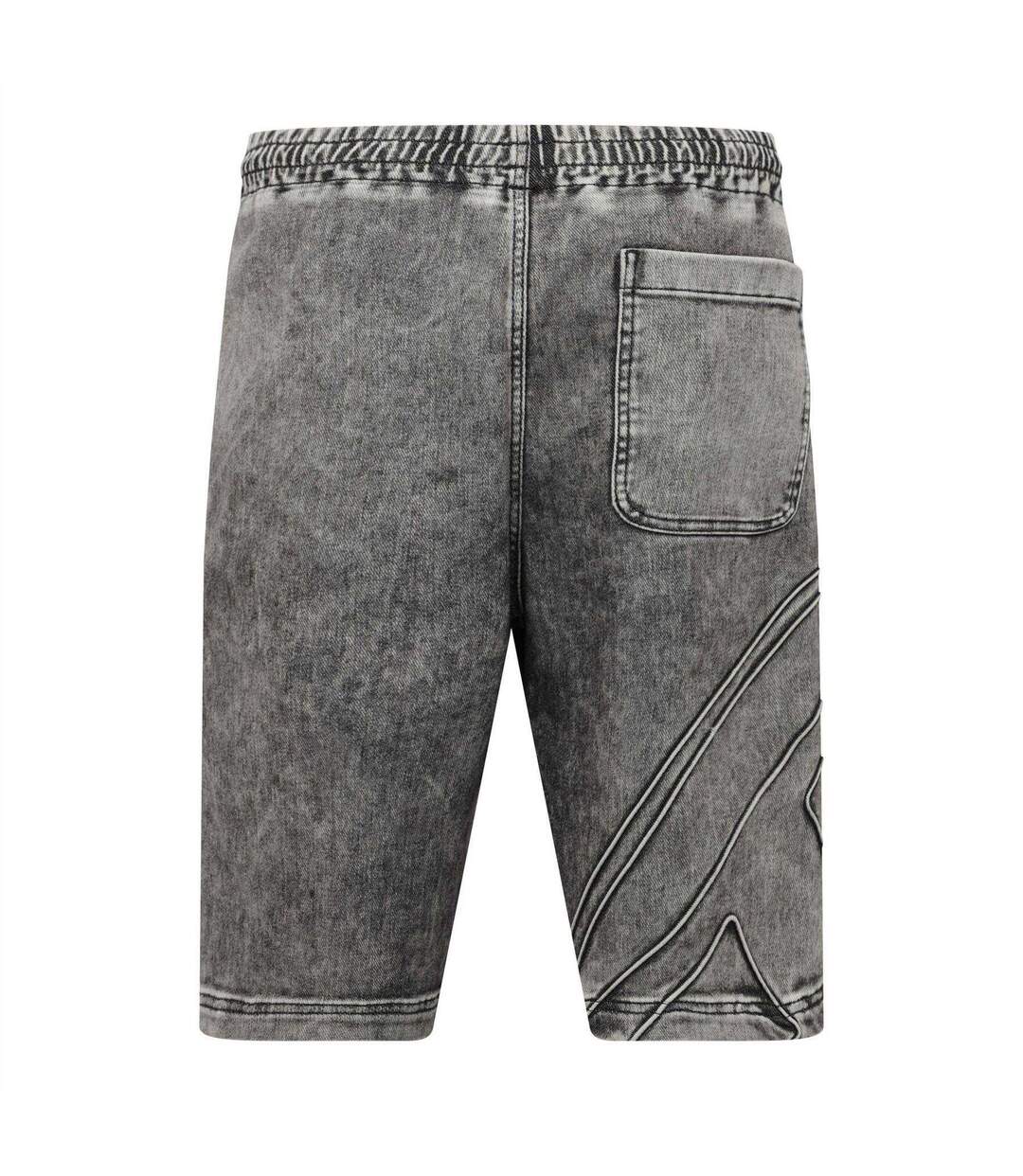 Mens Enny Denim Shorts Black Grey Diesel-2