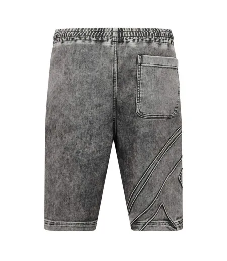 Mens Enny Denim Shorts Black Grey Diesel