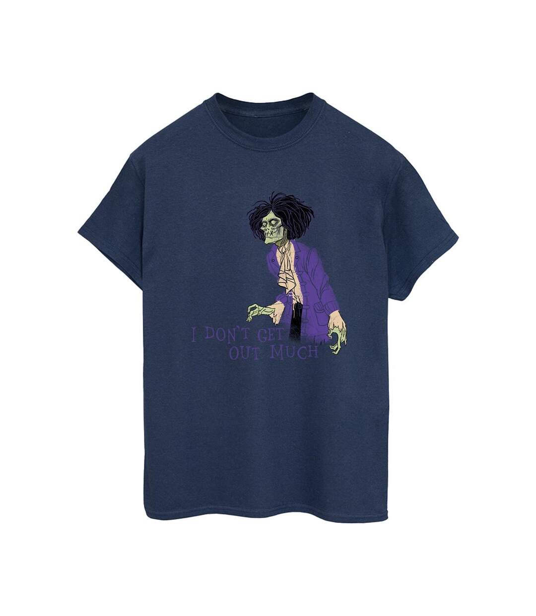 Disney Femme/Les femmes Hocus Pocus Don't Get Out Much Coton Boyfriend T-Shirt (Bleu marine) - UTBI20186-1