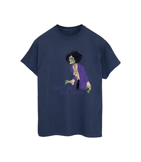 Disney Femme/Les femmes Hocus Pocus Don't Get Out Much Coton Boyfriend T-Shirt (Bleu marine) - UTBI20186